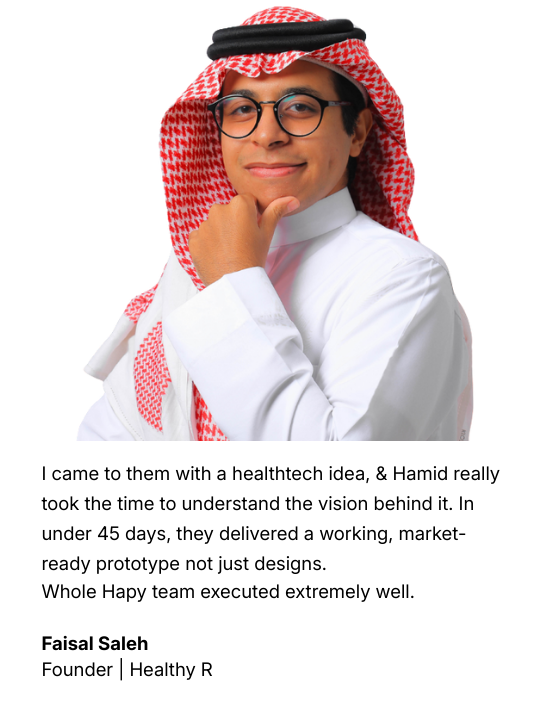 Faisal Saleh - Founder | Healthy R